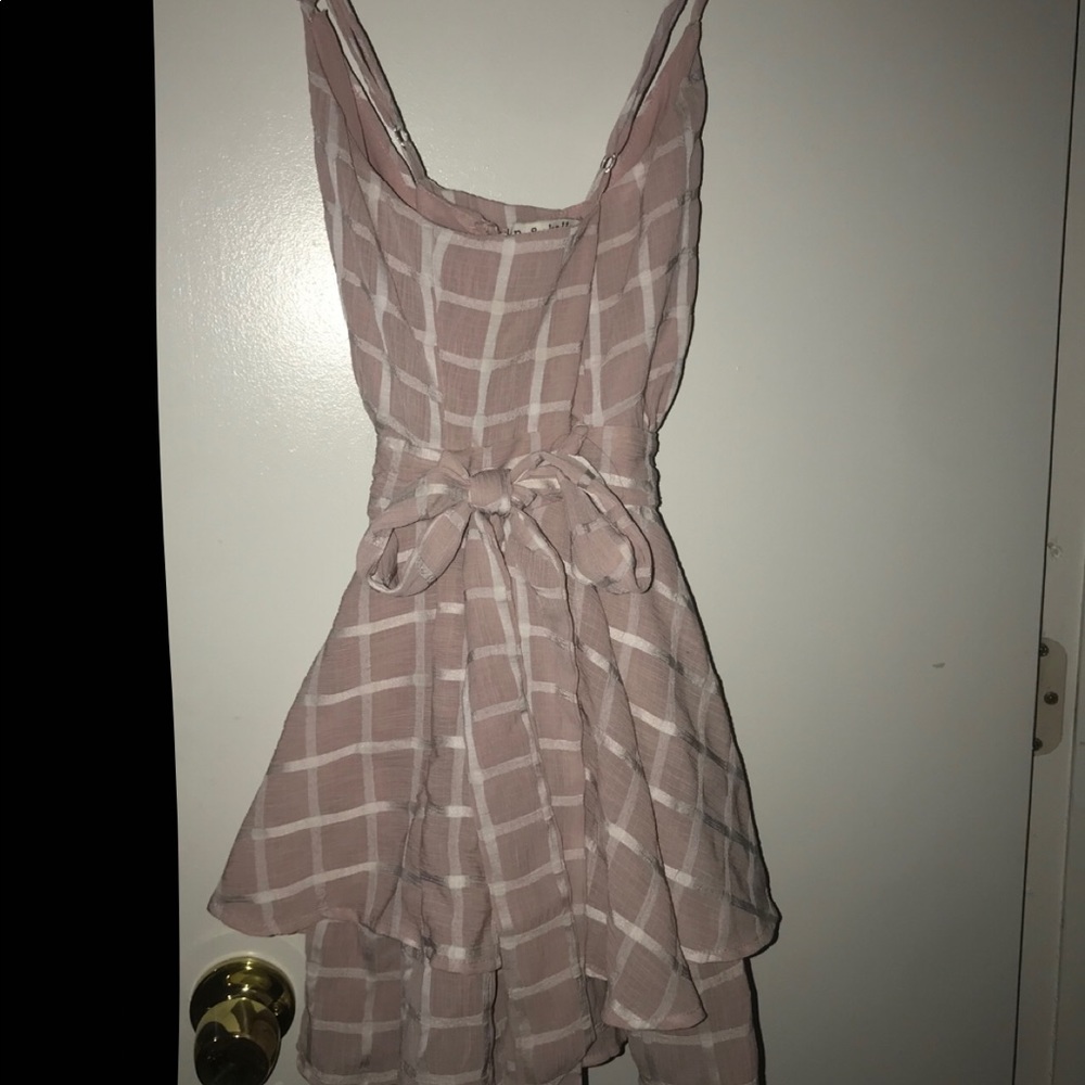 Pink romper dress
